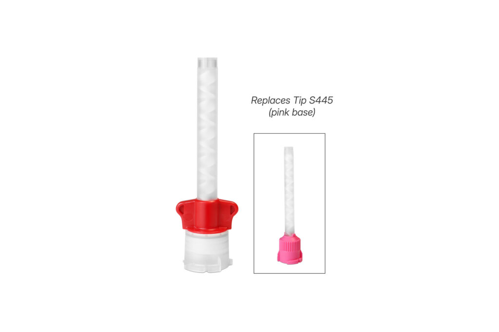 New Mixing Tips for Blu Mousse, Green Mouse & Cinch with pink base